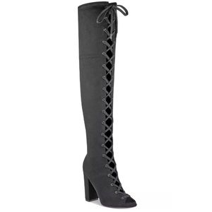 Guess Women's Casidi Suede Over The Knee Boots